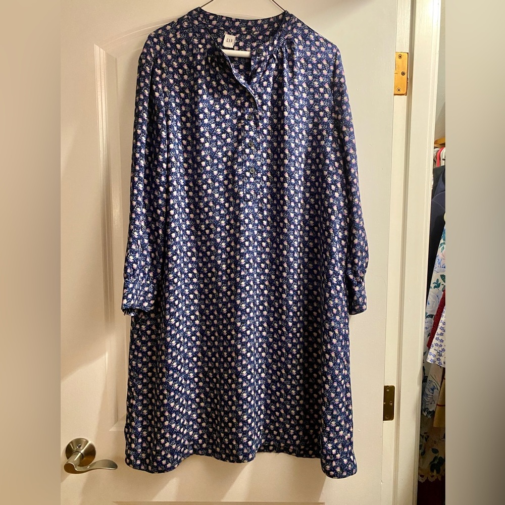 Blue and purple dress